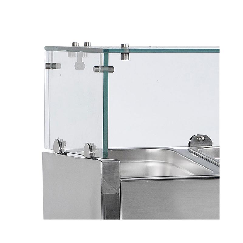 Vitrine à ingrédients réfrigérée avec pare-haleine - 4 x GN 1/3 | Tefcold - VK38-120_1
