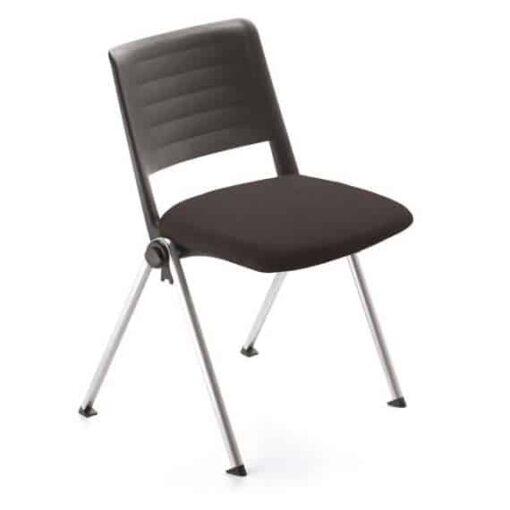 Chaise empilable de bureau - SMASH XTREME - vendue par 4 - neuf - piètement en acier - système d'accrochage_1