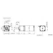 PK43 - Moteur courant continu avec réducteur planétaire - Hennkwell - DC12V/DC24V - Certifié CE et RoHS_1
