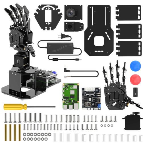 ROBOT HUMANOIDE CONSTRUCTION ET PROGRAMMATION BRAS MAIN HIWONDER UHANDPI RASPBERRY PI 4B 4 GO ROBOTIC HAND AI VISION PYTHON_1