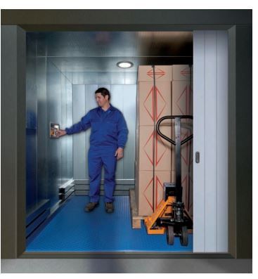 Élévateur pour entrepôts, commerces, usines, dépôts, réserves - EHmix - monte-charges polyvalent avec sécurité renforcée et cabine personnalisable_1