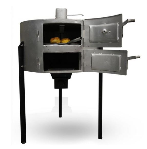Four à bois métallique et isolé par un tissu ignifuge, Capacité de 6 à 40 pains selon le modèle - RÉF. VKH01 ET VHK02_1