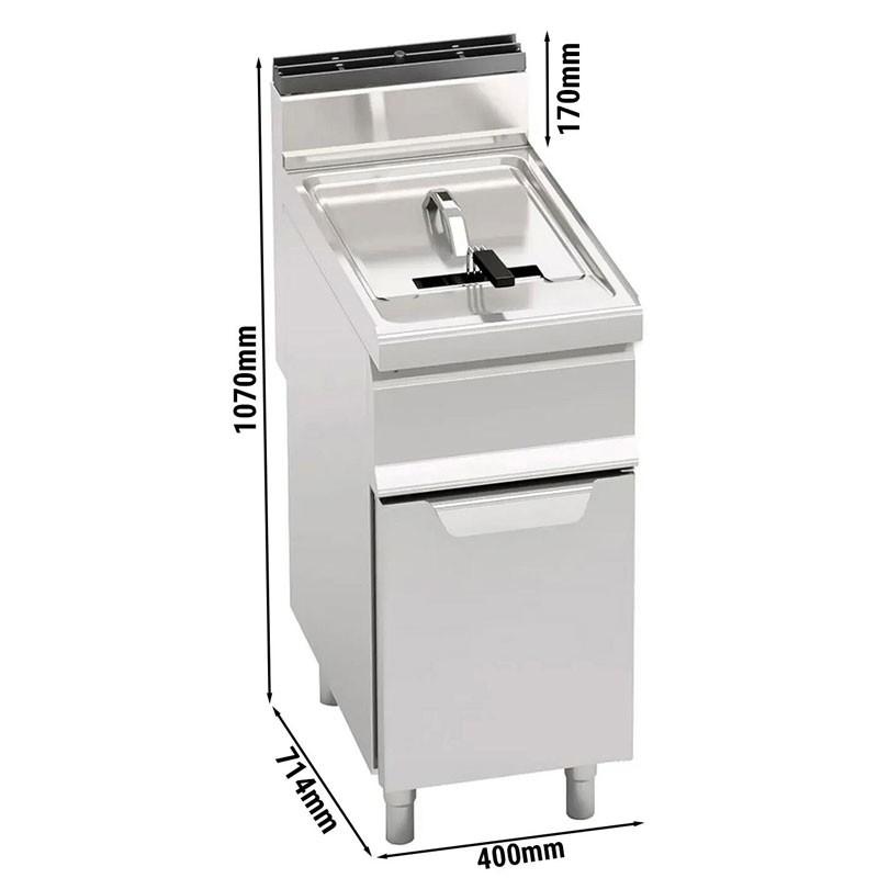 Friteuse à gaz professionnelle 15 litres sur meuble_1