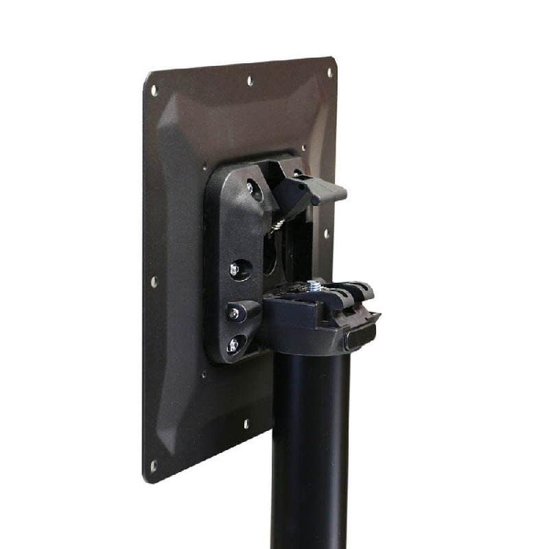 Piètement pliant Ugine Ht73 en alu noir p. Table extérieure 60x60, Ø70cm maxi_1