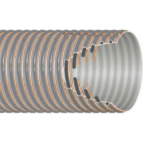 Tuyau Spirabel PU A2 - Couronne de 10 m, Gris, 60 mm / 65 mm_1