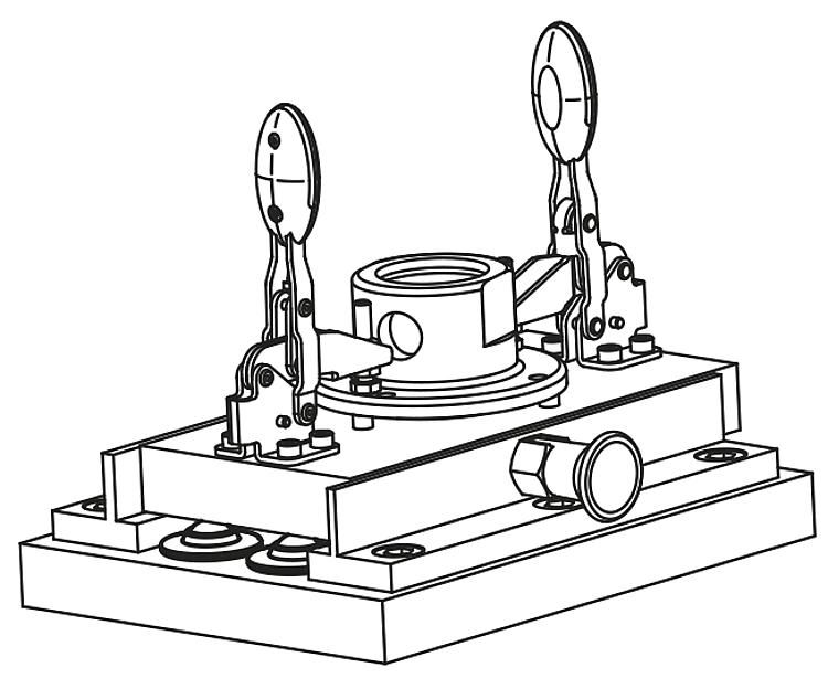 Bille de convoyage - norelem france - boîtier acier massif - acier zingué - 95156_1