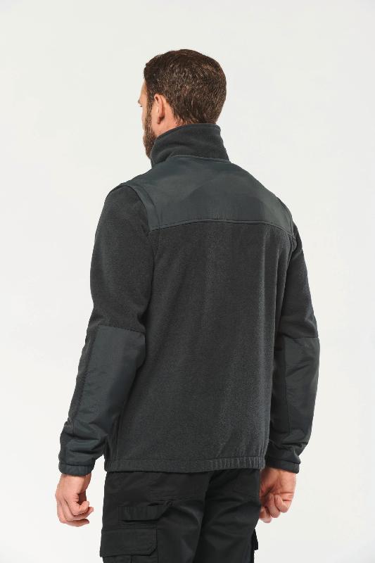 Veste polaire manches amovibles homme - Réf: WK9105 - 2 en 1, doublée et renforcée_1