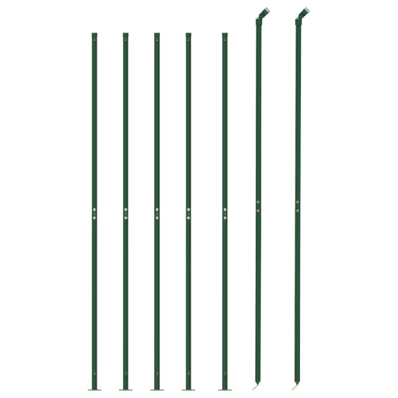 Vidaxl clôture à mailles losangées avec bride vert 2,2x10 m 153943_1