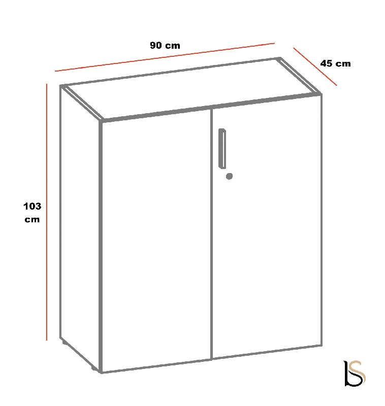 Armoire basse Luxury - Ofitres - Ocre_1