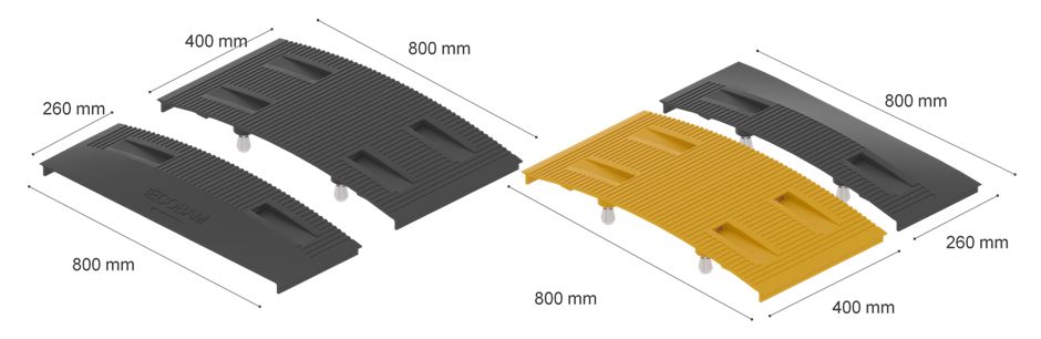 Ecobam RDV 40 - Ralentisseur de vitesse en fonte de fer - Hauteur maximale 40 mm - Fixation inviolable_1
