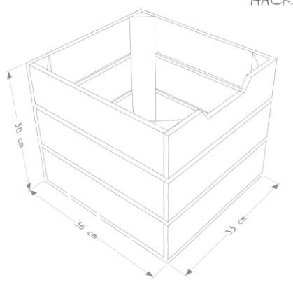 Kallax - caisses en bois - Simply A Box - L33 x H30 x P36 cm - personnalisable avec 6 coloris de lasure à l'eau_1