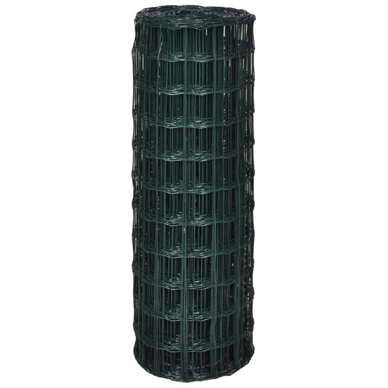 Vidaxl clôture euro acier 10 x 1,5 m vert 140587_1