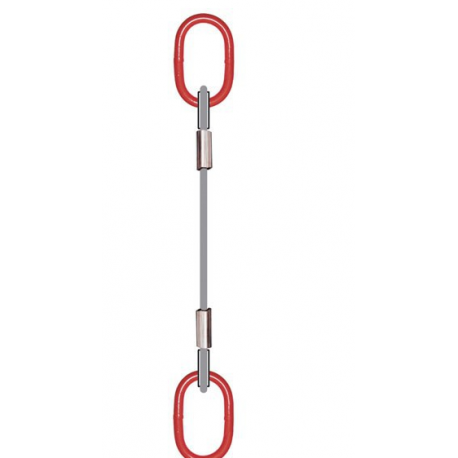 Élingue câble 1brin 1 anneau à chaque extrémité Référence 4705D_1