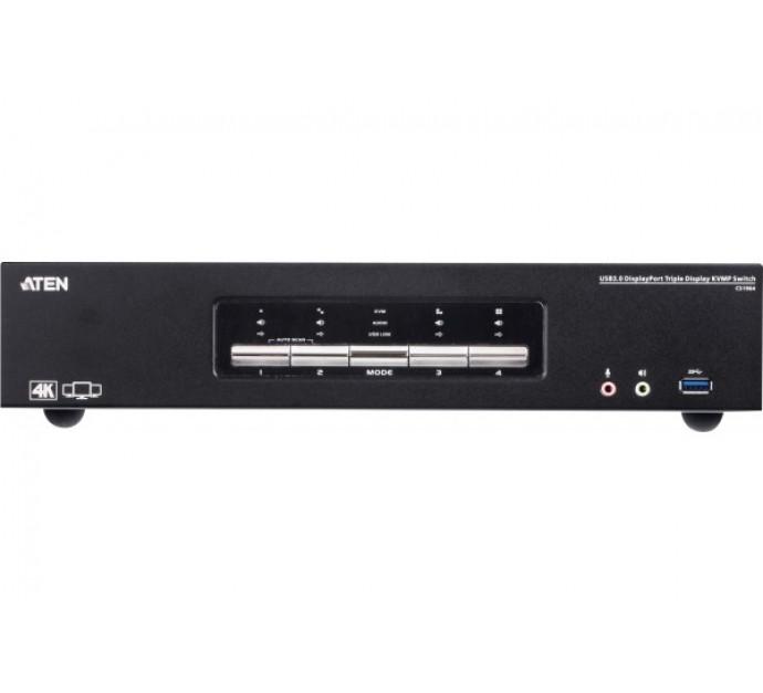 Aten CS1964 - Commutateur KVMP+ triple DisplayPort 4K USB 3.0/audio - 4 ports - Réf. 261965_1