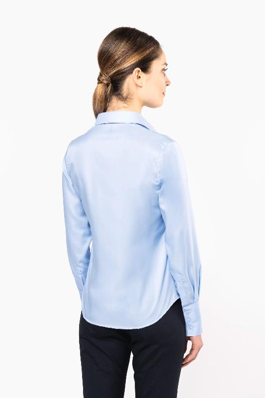 Chemise manches longues sans repassage femme - Réf: K538 - Kariban en 100% coton micro sergé_1