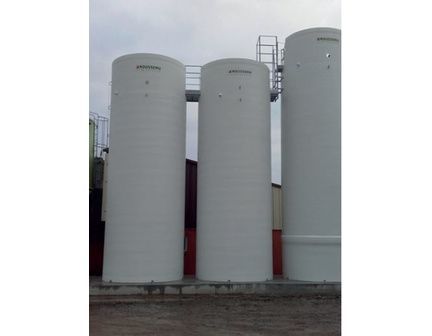 Cuve de stockage verticale co-produits à fond bombé sur jupe porteuse - Ø3000 - Capacité entre 30 et 60m3_1
