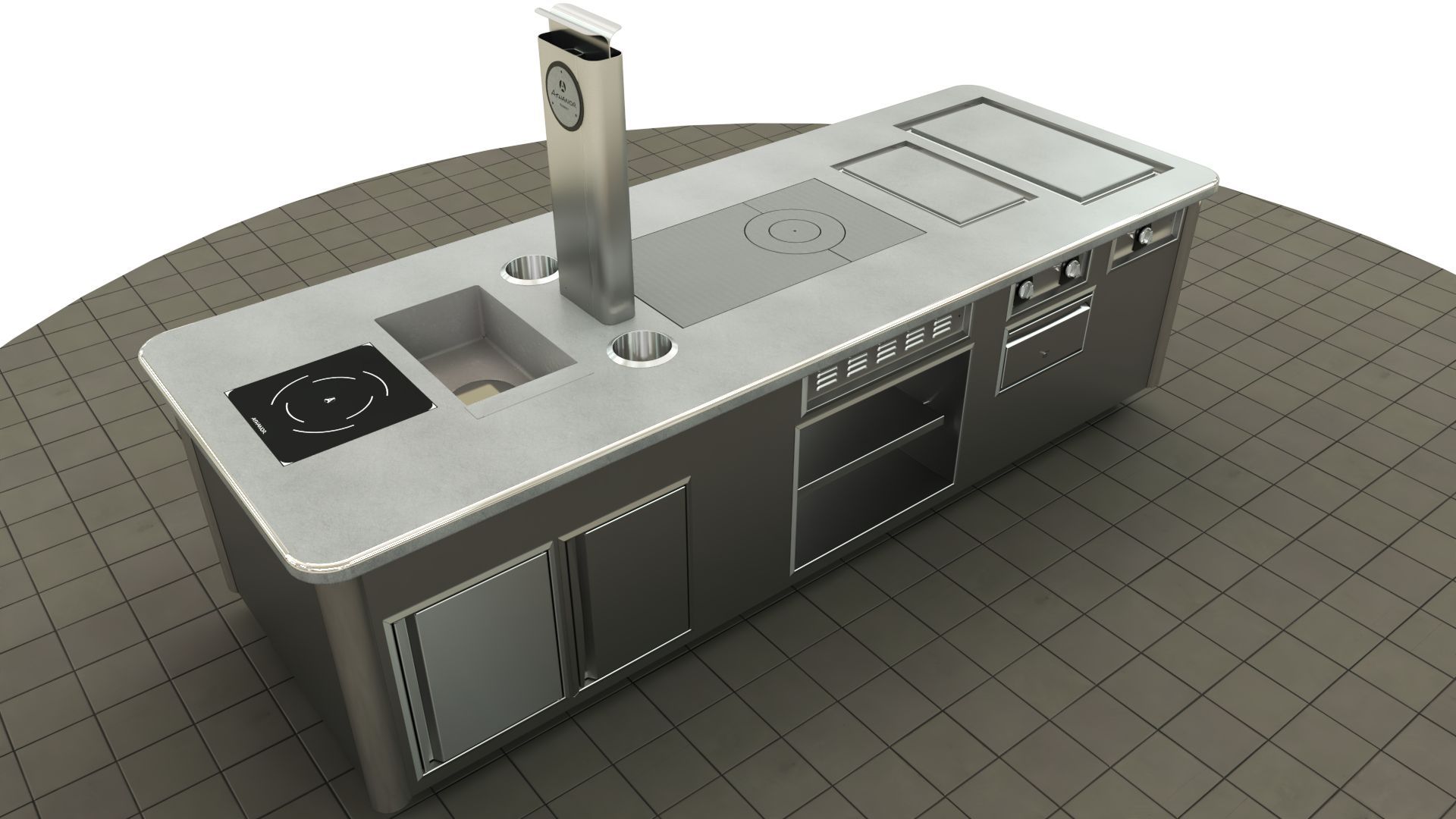 Fourneau professionnel sur mesure - gaz et électrique - éléments personnalisables et finitions variées_1