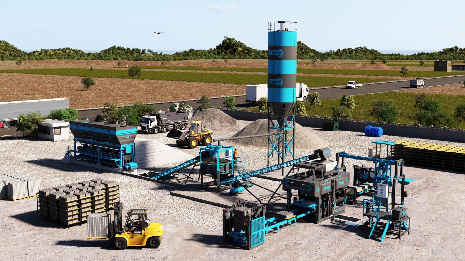 Machine à briquettes PRS 800 fixe - production semi-automatique 8 000 unités en 8 heures - Groupe Beyazlı_1