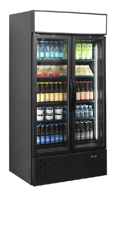 Vitrine réfrigérée noire - 2 portes - Finition contemporaine - FSC1000H BLACK_1