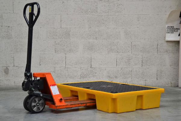 Bac de rétention PE 1240x840x230 + caillebotis - 120L - Caillebotis polyéthylène_1