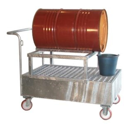 Chariot de rétention pour manutention de fûts et bidons de 220 L_1