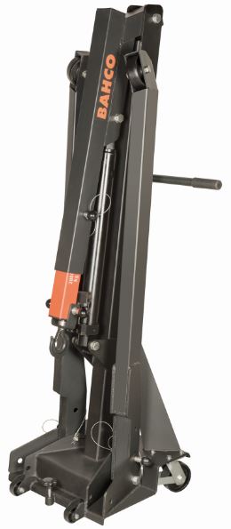 Grue d'atelier pliable 2 T Euro-palette - BH6FC2000 avec bras à 4 positions fixes, pieds repliables et système à double piston_1