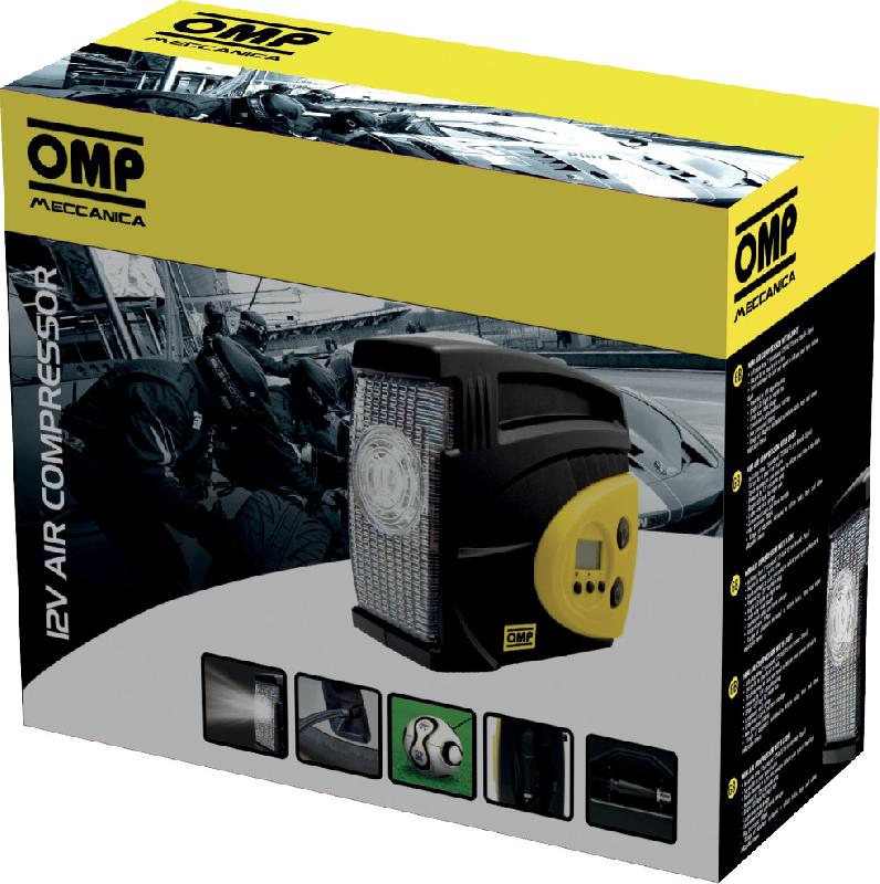 OMP - Compresseur gonfleur 12V avec manomètre digital, lampe LED et pression max 8 bars - 554264_1