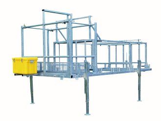 Remorque échafaudage R200 - Tubesca - 160 m² - double essieux, compacte et facile à tracter_1