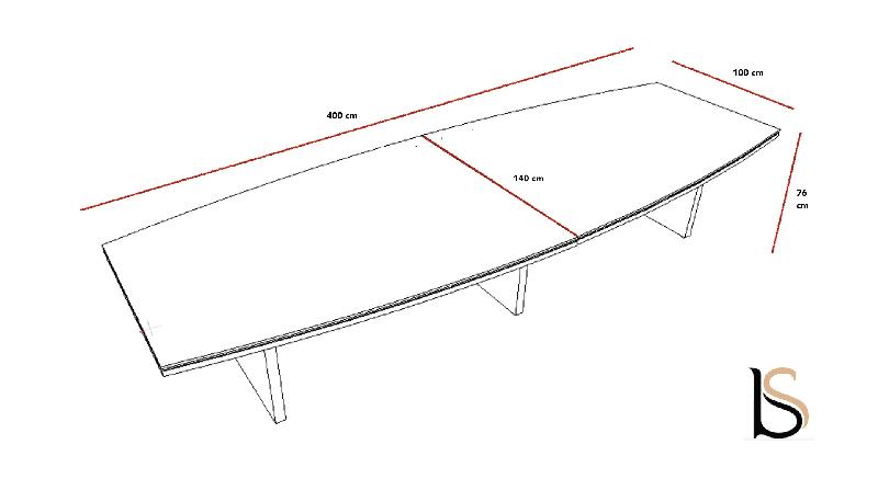 Table de réunion tonneau Status - MDD - Oui, Wenge_1