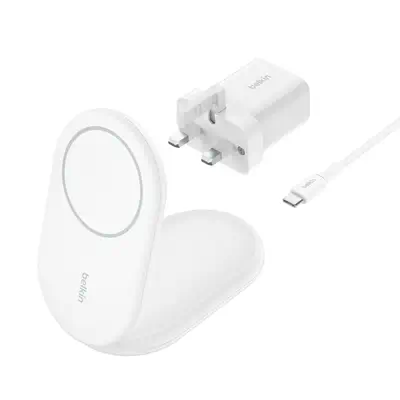 Belkin BoostCharge Casques, Smartphone Blanc USB Recharge sans fil Charge rapide Intérieure_1