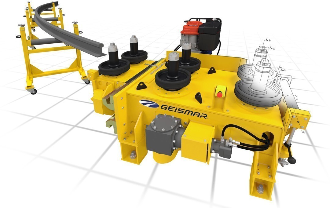 Cintreuse horizontale hydraulique de rails en atelier - Curve Titan - VO 406_1