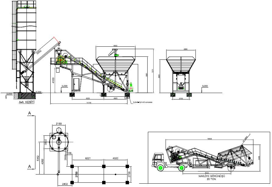 NBS 100-M Centrale à béton - Noval - mobile - capacité de 100 m3/h_1