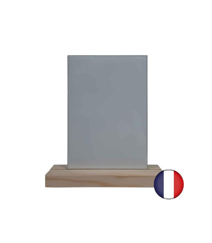 Porte menu de table en bois avec plexi A5 - Lot de 2 - Référence : PFN57BRUT-PLEXIA5_1
