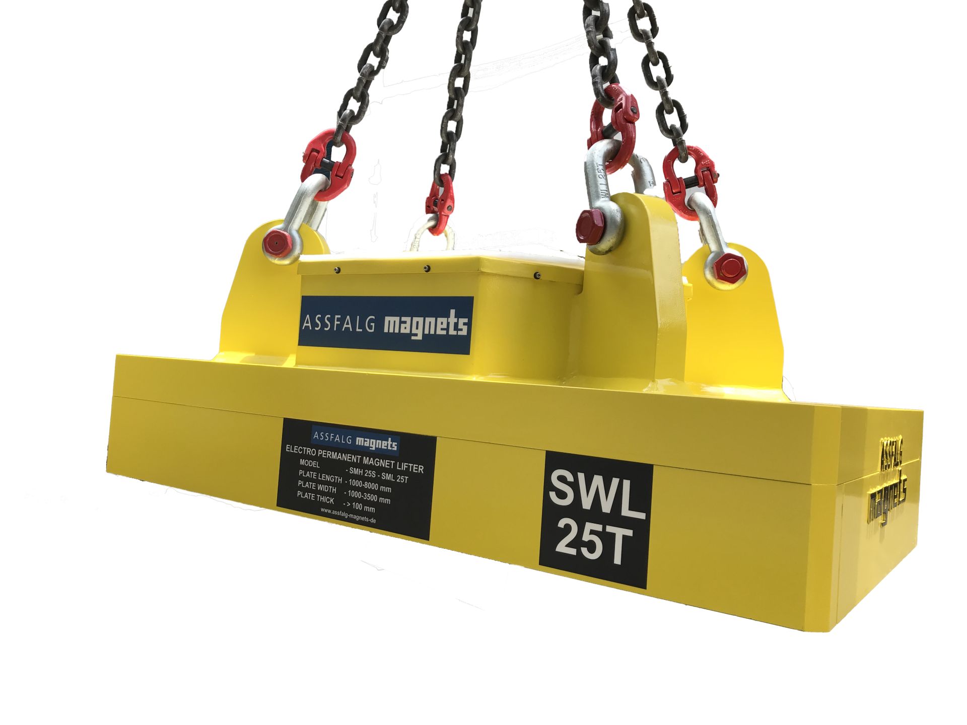 Aimant de levage électro-permanent - Triple sécurité - EPMH 20 - 20.000 kg - Pôles carrés_0