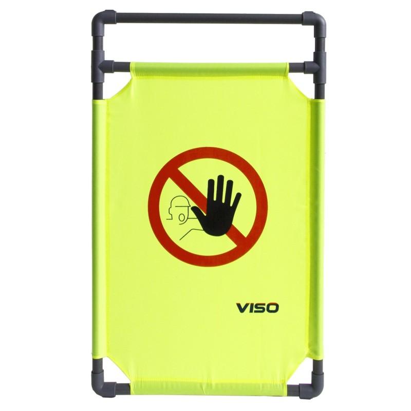 Barrière d'intervention 1 panneau - Interdiction de passer / 1000 / PVC_1