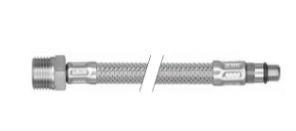 Ezyflex EI / DN6-DN8 - Flexible métallique inox avec tresse inox et raccords laiton nickelé_1