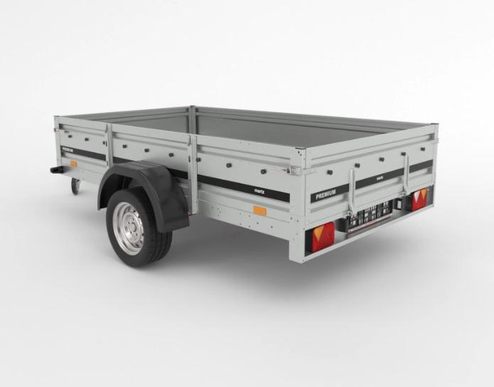 Remorque bagagère freinée - 2,65 X 1,50 M - 1500kg - MARTZ PREMIUM + 265_1