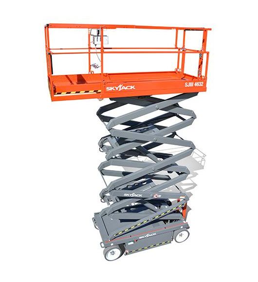 Nacelle ciseaux électriques Skyjack SJIII 4632 - Hauteur de travail 11,75 m - Système SKYCODED™ et fonctionnalités avancées_1