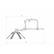 Stile - Andaineur bois taille pour fruitiers - Disque 6 doigts en nylon - Largeur 1,36 m_1