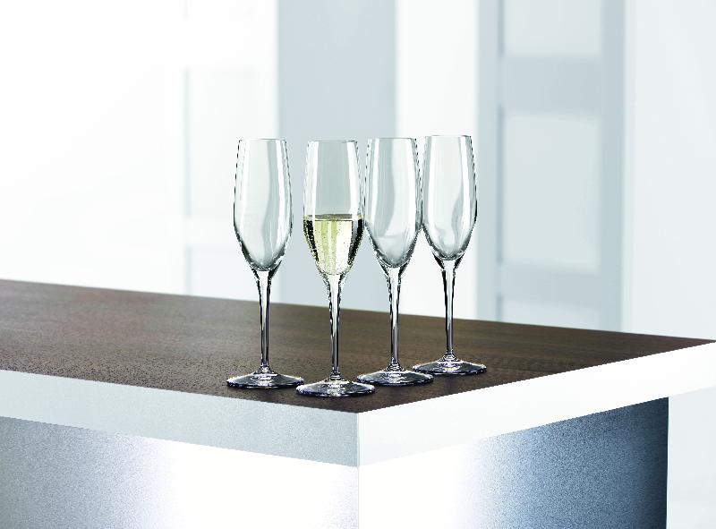 4 flûtes de cristal à champagne Authentis 07 Spiegelau - cristal clair sans plomb - haute résistance et brillance durable_1