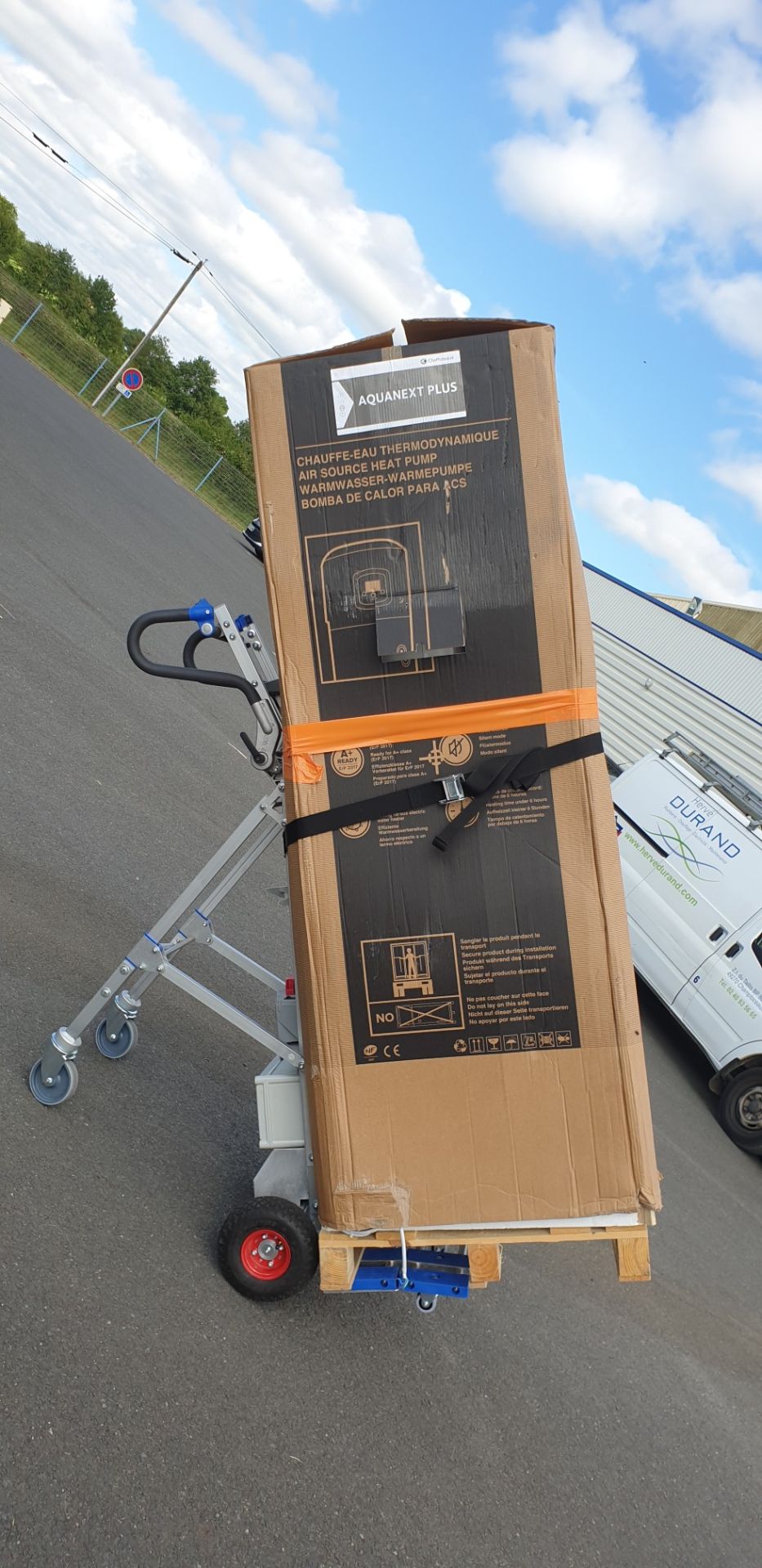 Diable de manutention motorisé - propulsion électrique - gros colis - aluminium_1