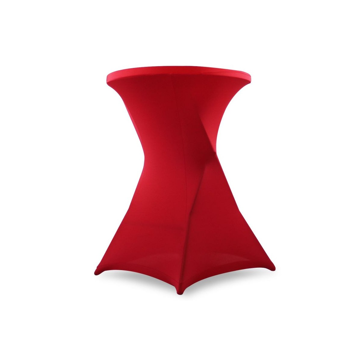 Mange-debout pliable avec housse stretch rouge - Plateau en résine et structure acier époxy_1