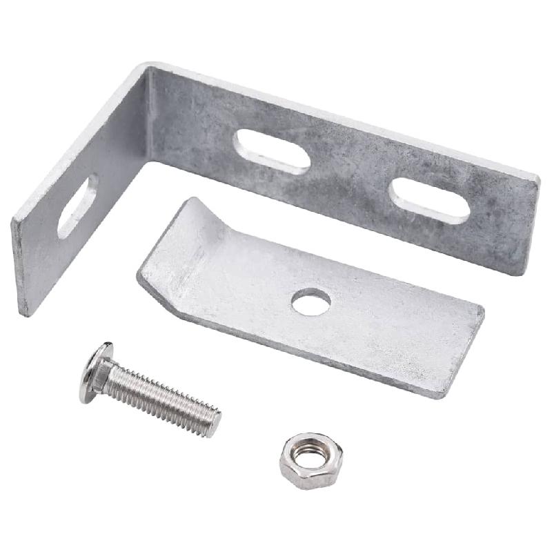 Vidaxl ensemble de 10 connecteurs d'angle mural argenté 144503_1