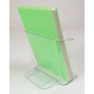 VPB0323 - Porte-brochure A6 vertical - VPC Display - Ht 9,8cm x Lg 11,1cm - Transparent et rigide_1