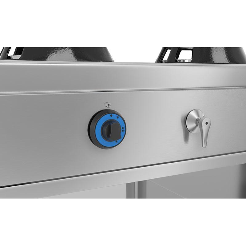Wok à gaz 2 brûleurs + robinet eau - 28 kW_1