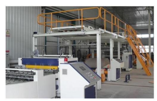 Ligne de production automatique de carton ondulé 2 plis - contrôle Siemens PLC - production flexible grande vitesse_1