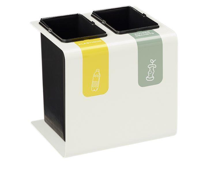 Borne de Tri Design - Longueur 518/650 mm - Largeur 332/367 mm - Hauteur 355/455 mm - Matières recyclables_1