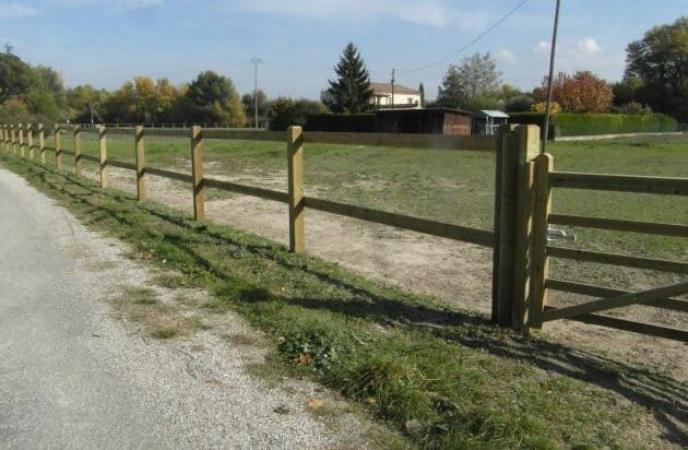 Clôture bois Normandie pour chevaux - Horse Stop - 2 demi-lices, 1m30 - Ref. BT200-2 - Pin sylvestre traité autoclave classe IV_1