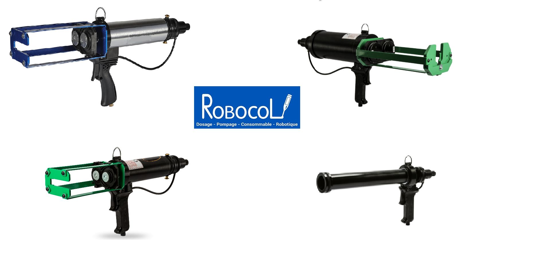 Pistolet pneumatique 400 ml bi-composante - Alliage d'aluminium robuste - Applicateur multi-ratio_1