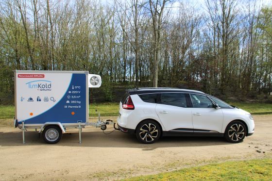 Remorque réfrigérée 750 kg avec isolation totale